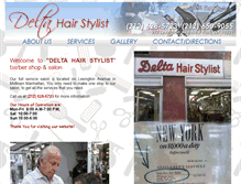 Tablet Screenshot of deltahairstylist.com